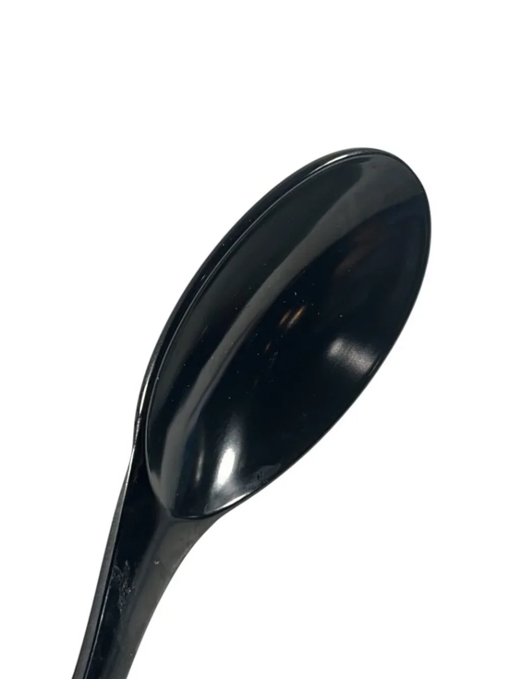 Black Plastic Crockpot Spoon 10.5